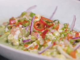 Ceviche limeño de navajas