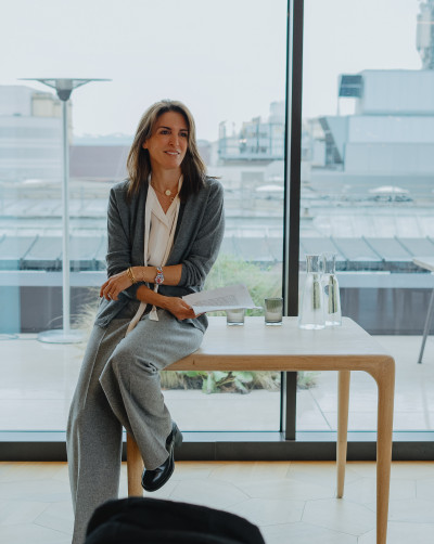 Valeria Piaggio, vicepresidenta de Grupo Consorcio, en el restaurante Horto de Milan 