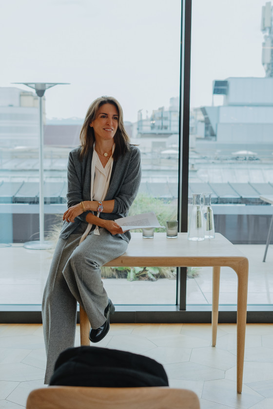 Valeria Piaggio, vicepresidenta de Grupo Consorcio, en el restaurante Horto de Milan 